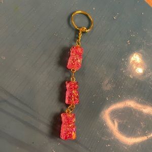 Gummy bear resin keychain